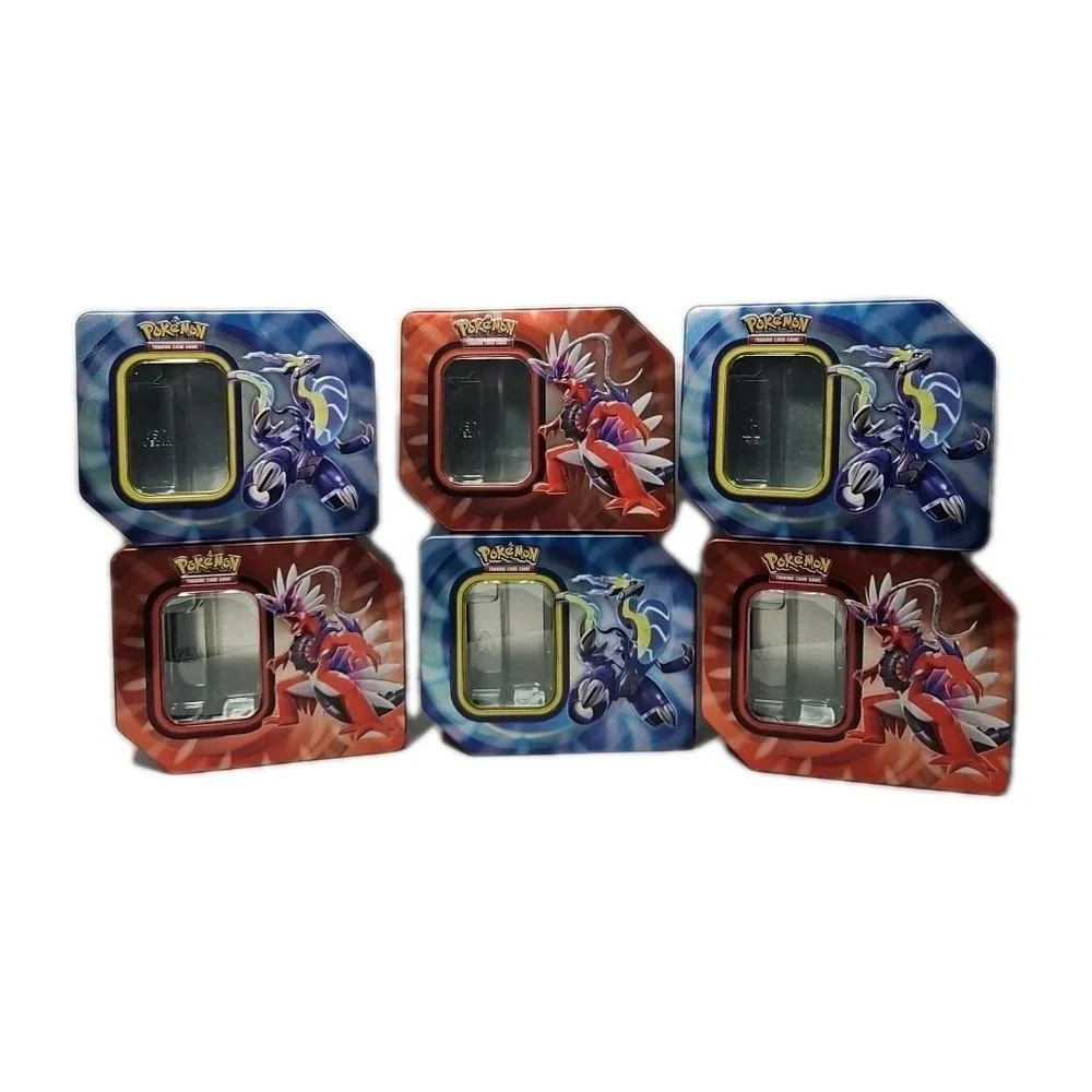 6 Empty Pokémon Card Game Tins‎ - TINS ONLY, NO CARDS TCG With Booster Insert Ex